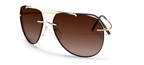 Silhouette NASH TMA COLLECTION 8744 GOLD/BROWN 61/15/145 unisex Sunglasses