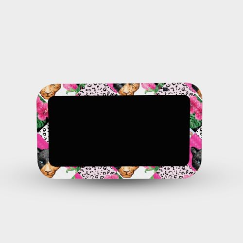 Image of MightySkins Carbon Fiber Skin Compatible with Amazon Echo Show 5 (Gen 3) - Cat Tile | Protective, Durable Textured Carbon Fiber Finish | Easy to Apply, Remove, and Change Styles