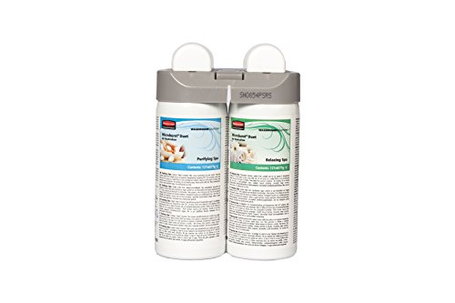 Rubbermaid Commercial Products Microburst MB Duet zestaw uzupełniający do odświeżacza powietrza w pomieszczeniu, odmian Purifying Spa i Relaxing Spa