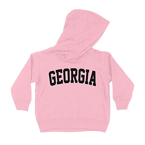 Georgia College Style Kids Hoodie Sweatshirt Toddler 4T Light Pink