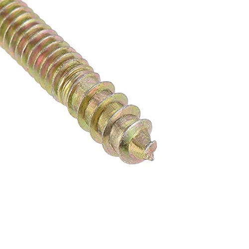 Image of uxcell 5 /32-32 x 7 /8 inch Hanger Bolts Double Head Dowel Screw for Wood Furniture 50pcs