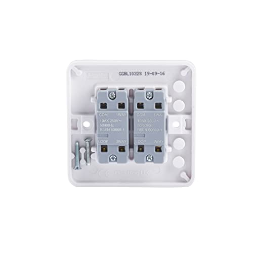 Interruptor doble Schneider Electric Lisse para solucionar el control de dos luces en pasillos 2