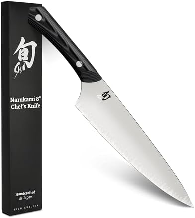 Shun Narukami 8" Chef’s Knife, Handcrafted Japanese Kitchen Knife...