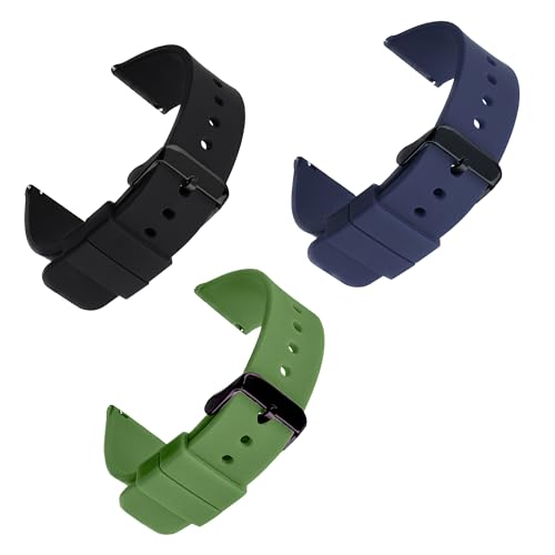Image of Soft Silicone Strap Replacement Band for Apple || Realme || Boat || Noise || Fireboltt || Amazfit || Samsung || Oneplus Smart Watch Straps