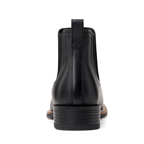 Image of Julyrose Cowboy Boots for Men Square Toe Mens Western Boots Slip On Casual Retro Boots