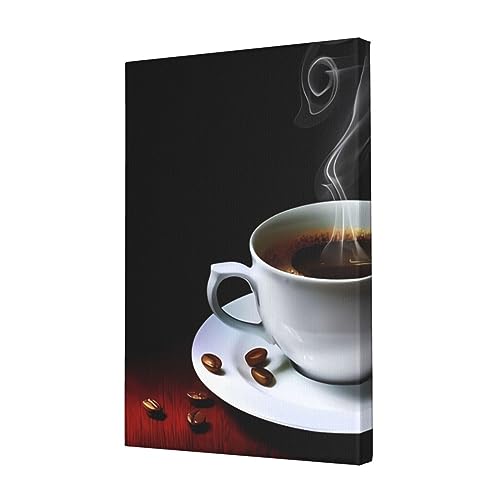 Toile murale café chaud 30x45 cm sans cadre DEHIWI pour salon