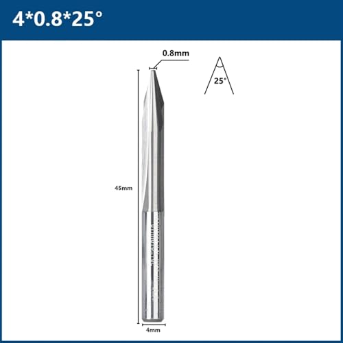 Fraise à graver en V anti-vibration pour découpe CNC nette - 2