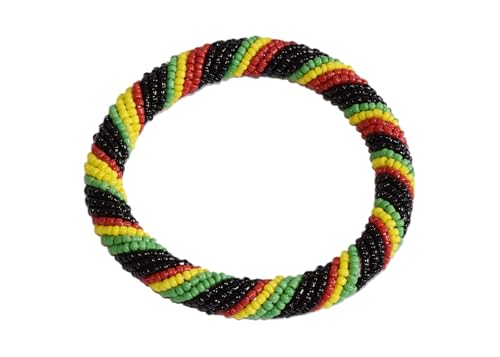 Tembo Crafts Africa - Handmade Bangle - Maasai Beaded Bracelet - Jamaica - Handmade From Africa KB71