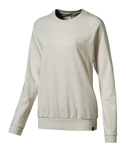 Image of Puma Women's Archive Logo Crew Struct T-Shirt, Womens, T-Shirt, Archive Logo Crew struct, marshmallow