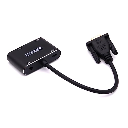 LOKEKE VGA to HDMI VGA, GrayRabbit VGA to HDMI VGA Adapter with Audio Cable and USB Cable for Computer, Desktop, Laptop, PC, Monitor, Projector, HDTV - Thumbnail 6