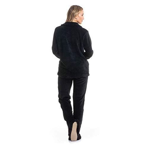 Pijama Gianne Abotoado Preto/G