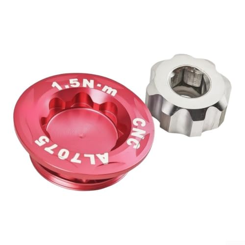 Aluminium M20 Crank Dust Cover 25mm With �̂��߂� m6 Tool Aluminium | CNC Machined Alloy, Ultra-lightweight, Fits Hollow Cranksets, 
