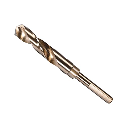 CoCud Verringert Schaft Drehbohrer 16.5mm Schneidekante Titan und Nitrid Beschichtet Hochleistungsstahl 6542 - (Verwendung: für Edelstahl Bohrgerät)