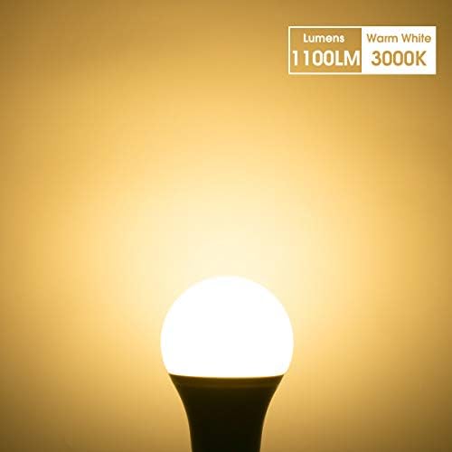 Fulighture Bayonet Light Bulb [4 Pack], B22 Base 12W (100W Equivalent) 1100LM LED Bulbs, 3000K Warm White, A60 Energy Saving Light Bulbs, Not Dimmable, for Chandelier Bedroom Living Room, 4 Pcs