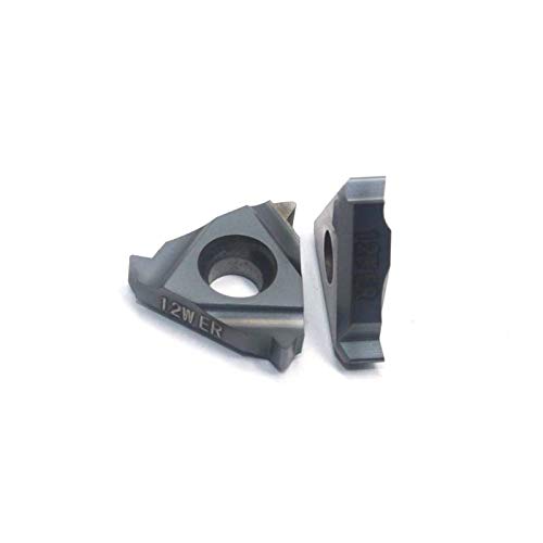 Tool Part for 16ER 12W LDA 10PCS Indexable Tungsten Threading Lathe Inserts for Threaded Lathe Holder 12W LDA Thread Turning Tool