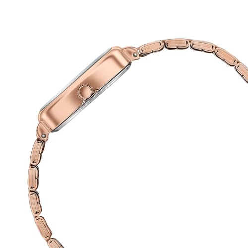 Image of Sonata Festive 2.0 Quartz Analog with Mother of Pearl Dial Rose Gold Sheet Metal Strap Watch for Women - 87108WM01