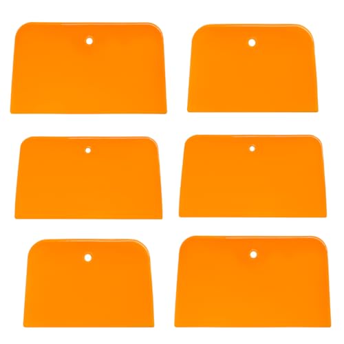 Image of 6 PCS Body Filler Spreaders, 4, 5, 6 Inch Reusable Auto Body Fillers Plastic Spreader, Automotive Body Filler Spreader for Applying Fillers Paint Repairs Putties Glazes Caulks