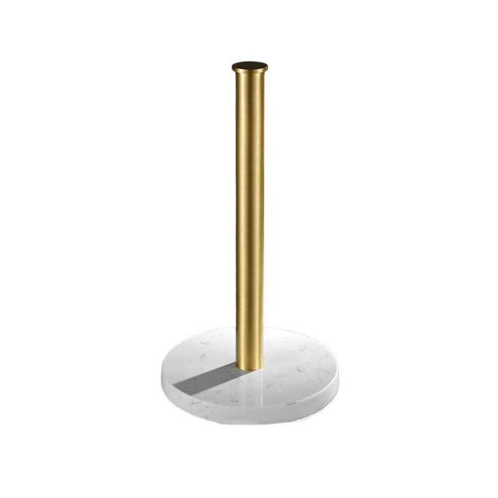 Portarotolo Cucina Portarotolo da Cucina Portarotolo di Carta da Cucina con Base in Marmo for Tavolo da Pranzo Domestico da bancone della Cucina Porta Scottex Cucina(Gold)