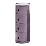  Componibili 4 Container, lila glänzend H 77cm Ø 32cm