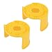 uxcell 22mm Plastic Half Circle Emergency Stop Switch Push Button Protective Cover Yellow 72x72x48mm 2pcs