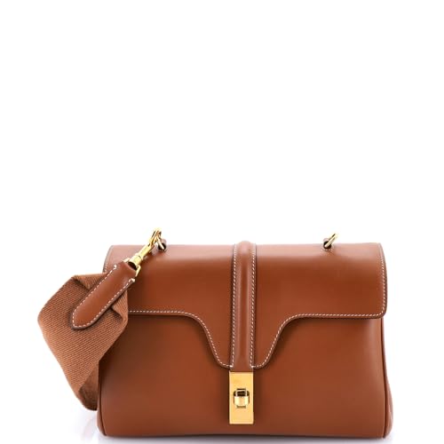 Pre-Loved Soft 16 Bag Smooth Calfskin Teen, Brown