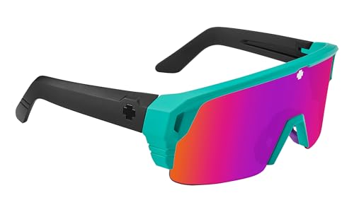 Image of SPY Optic Monolith 5050, Cylindrical Shield Semi-rimless Sunglasses, Color and Contrast Enhancing Lenses