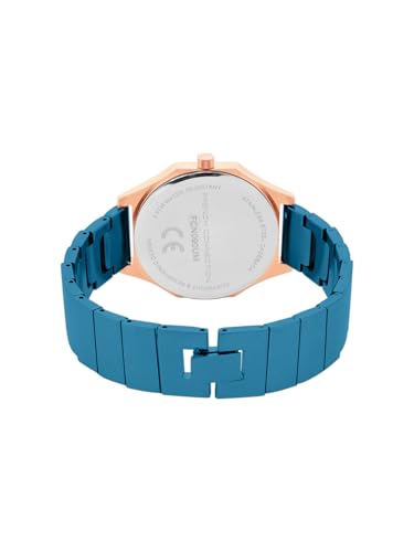 Image of French Connection Ascend Blue Rectangle Dial Womens Analogue Watch FCN090UM