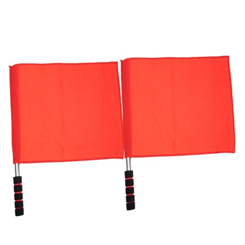 HONMEET 2pcs Judges Flag Traffic Safety Signal Flags High-Visibility for Sports Events