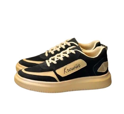 Fashionable Mens Casual Walking Lace-up Sneakers Running Shoes, Black, Brown (Black Brown, 6) (B0D6WB7RQ3) Amazon Price History, Amazon Price Tracker