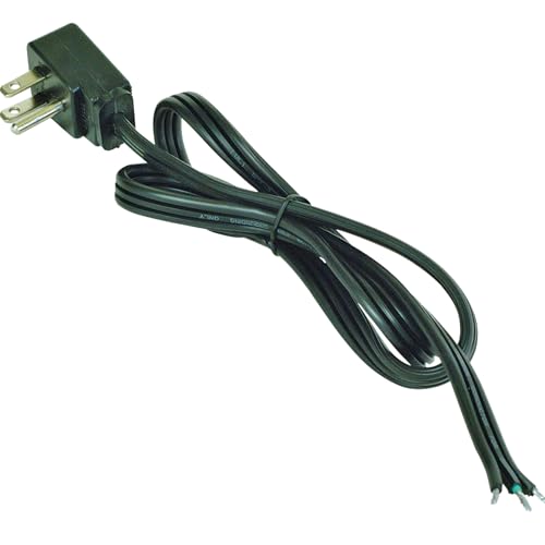 Eastman 3-Prong Dishwasher Power Cord, Angle Plug, 15 Amps, 8 Foot Long, Vinyl Gray, 69021