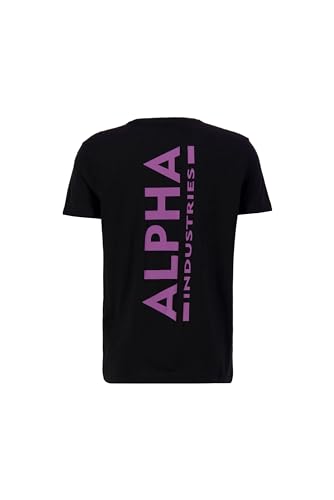 Alpha Industries Backprint T T-Shirt für Herren Black/Dark Mag – Ansicht 2