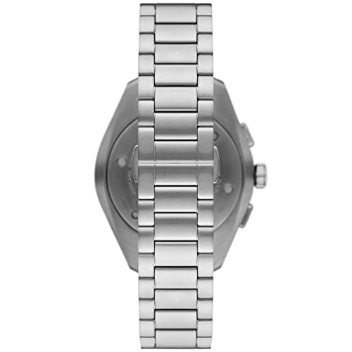 Image of Emporio Armani Stainless Steel Analog Blue Dial Men Watch-Ar11541, Silver Band