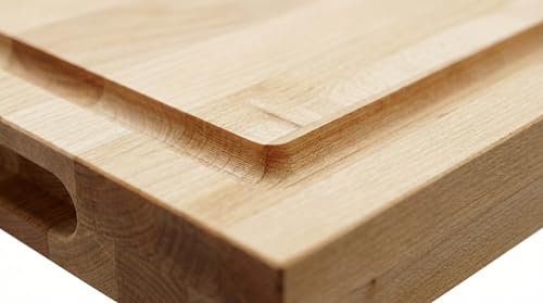 Tabla de cortar de madera de arce 20 x 15 pulgadas reversible con ranura para jugos miniatura 2