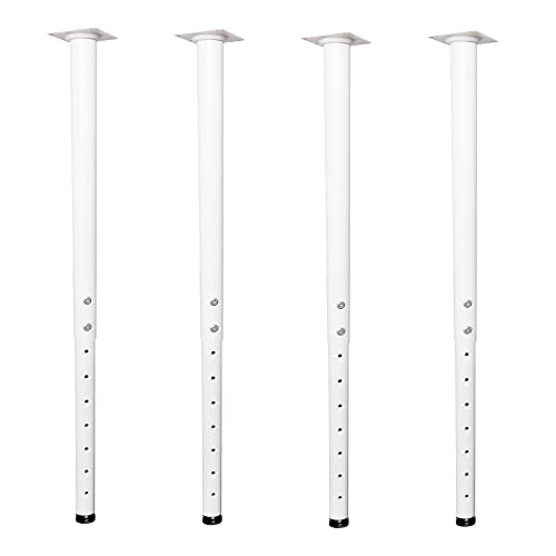 Jahof Pieds de Table Réglables en Métal (Lot de 4)