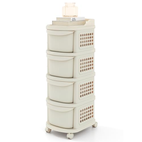 GOPLUS Carrito de Almacenamiento de 3 4