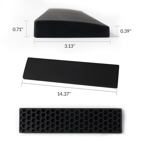 Image of Ergonomic Silicone Wrist Rest for Keychron Q3 / Q3 Max / V3 / V3 Max / C3 Pro,14.37 inch Honeycomb Non-Slip Palm Rest, 80% TKL Mechanical Keyboards with Typing Pain Relief