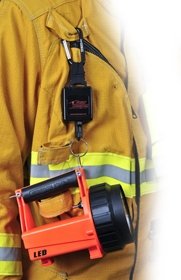 Gear Keeper Fire Vulcan LED Boxlight Keeper - Vulcan LED Flashlight - Carabiner