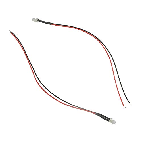 WMYCONGCONG 210 PCS Mixed Color 12V DC 5mm LED Pre Wired 20cm Bulb Lamp (210 PCS)
