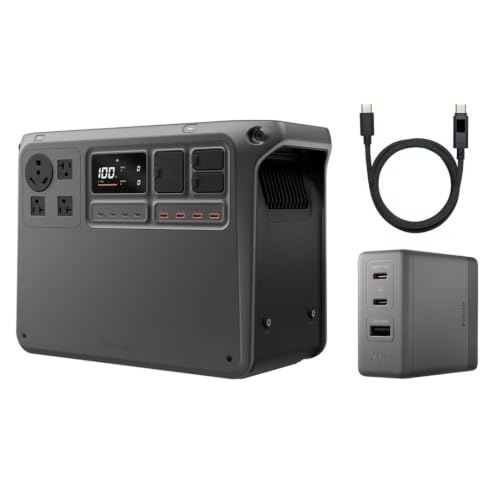 Image of DJI Power 2000 140W GaN Charging Combo, Fast Charging, Smart Display