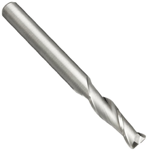 Melin Tool AMG Carbide Corner Radius End Mill, Uncoated (Bright) Finish, 30 Deg Helix, 2 Flutes, 3