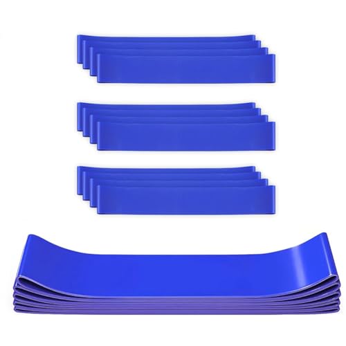 Sirxlevcy Paquete de 16 Bandas para Sillas para Niños con Pies Inquietos, Herramientas para el TDAH para Niños, Bandas para Sillas para Mejorar el Enfoque, Azul