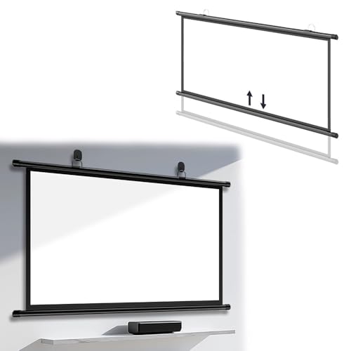 Pantalla manual proyector 72in 16:9 retráctil