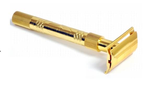 YOGI Store Long Handle Double Edge Safety Razor Brass Razor For Men and women + 5 Shaving Blades Free (B09QJ11QN8) Amazon Price History, Amazon Price Tracker