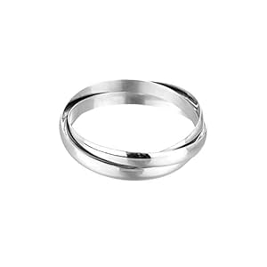 Jones New York Plain Silver Three Intertwined Bangle Bracelet