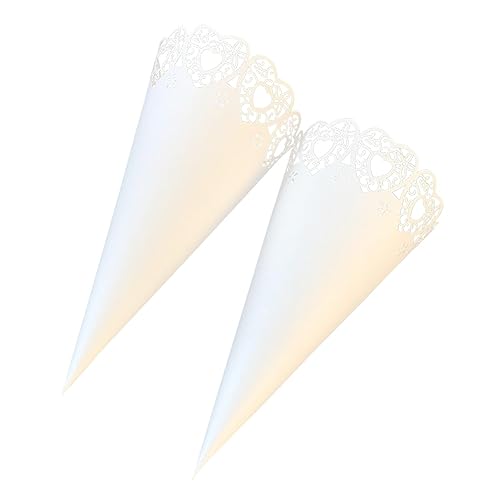 Ipetboom 50pcs Hollow Flower Paper Tubes Lace Design Wrapping Paper Elegant and Versatile for Parties and Weddings