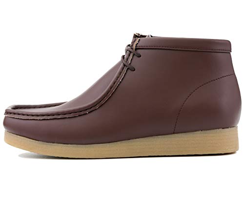 Image of Amali Casual Chukka Boots for Men, High-Top, Lace Up Suede Men's Shoes, Desert Boots with Crepe Rubber Sole
