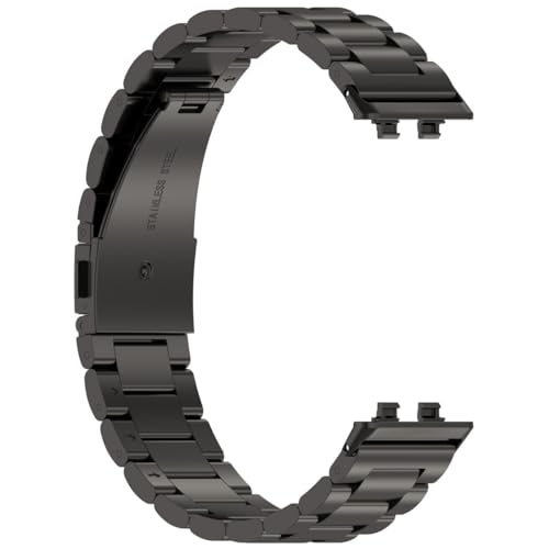 [Faygtni] HUAWEI�Ή��p Band 11�Ή��p �o���h �x���g �X�e�����X�� �ϏՌ� Band 11 Pro�Ή��p �����x���g �ʋC ���t���ȒP ���߉\ �r�W�l�X 3�F�I�v�V���� �u���b�N