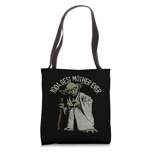 Tote bag Star Wars Yoda Best pour maman sac de cours et shopping en toile imprimée