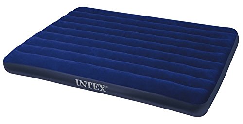 Intex 68759, Colchón hinchable classic doble, Unisex adulto, Azul, 152 x 203 x 22 cm