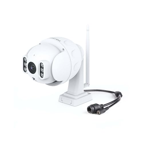 Caméra Foscam SD4 4MP PTZ Dôme WiFi avec Zoom et Vision Nocturne - Geekodrome: Boutique d'accessoires geek Connexion réseau